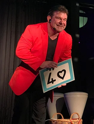 comedy magic for adults performed at a function in Wollongong