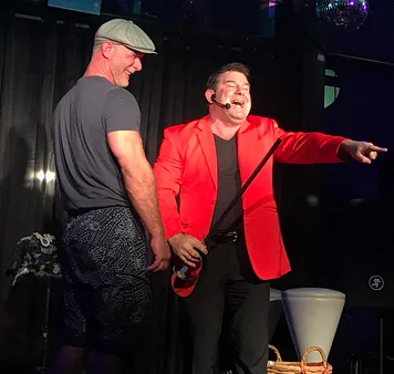 Magical comedian Glenn Keeley entertaining with his stage shows and roving