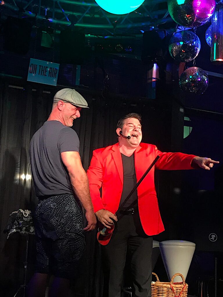 Glenn with his magic and comedy in Wollongong, on the venue list